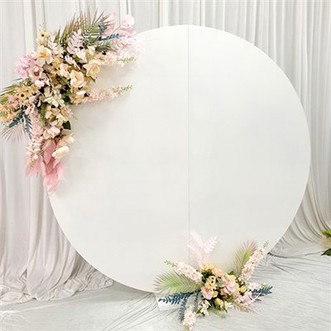 화이트 라운드 배경 스탠드