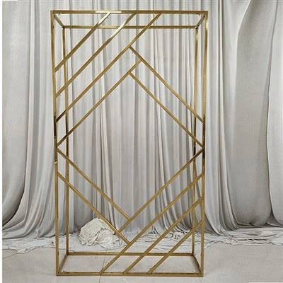 금속 직사각형 센터피스 스탠드