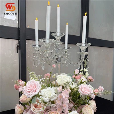 Crystal Candelabra Candle 홀더